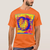 Moderne levendige abstracties kunst t-shirt (Voorkant)