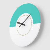 Moderne, levendige Aqua Speedometer-topkleurenblok Grote Klok (Hoek)