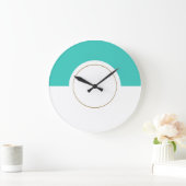 Moderne, levendige Aqua Speedometer-topkleurenblok Grote Klok (Huis)