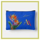 Moderne Levendige Bloemen Naam Custom Monogram Etui<br><div class="desc">Modern en levendig en kleurrijk - deze waterverf is een unicum met warme gouden tinten gemarkeerd met blauw en Sinaasappel / rood - naam en unicum Monogram. The Bird of Paradise is er om de kleuren en het ontwerp samen te stropdassen. als u ontwerphulp of een speciaal verzoek nodig hebt,...</div>