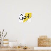 Moderne, levendige, gedurfde grafische vormgeving  poster (Keuken)