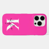 Moderne Levendige Gepersonaliseerde Monogram Naam Case-Mate iPhone Case (Achterkant (horizontaal))