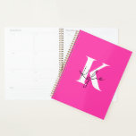 Moderne Levendige Gepersonaliseerde Naam Monogram  Planner<br><div class="desc">Blijf georganiseerd in stijl met deze Modern Vibrant Personalized Planner, met een gedurfd, energiek kleurenpalet en een slank, minimalistisch naam- of monogram-ontwerp. Of je nu je werk, school, doelen of het dagelijks leven beheert, deze planner brengt kleur en duidelijkheid in je routine. Pas het aan met jouw naam of initialen...</div>