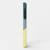 Moderne, levendige groene munt & geel geometrisch Case-Mate iPhone case (Achterkant/links)