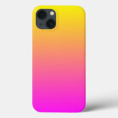 Moderne Levendige Magenta Gele Gradiënt Case-Mate iPhone Case (Achterkant)