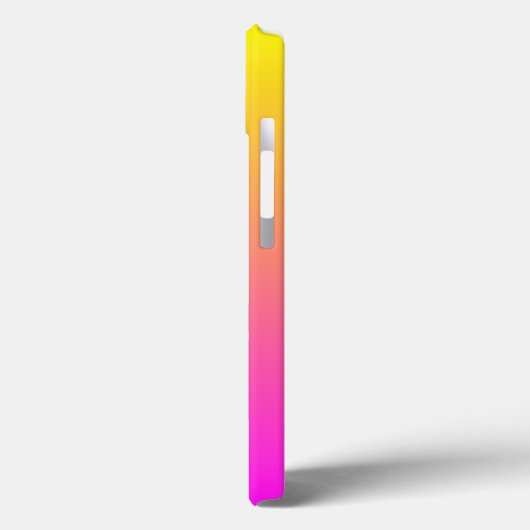 Moderne Levendige Magenta Gele Gradiënt Case-Mate iPhone Case (Achterkant / Links)