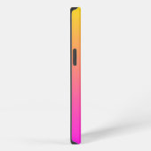 Moderne Levendige Magenta Gele Gradiënt iPhone Hoesje (Rechterkant)