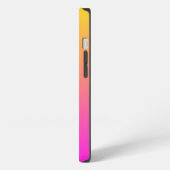 Moderne Levendige Magenta Gele Gradiënt iPhone Hoesje (Linkerkant)