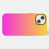 Moderne Levendige Magenta Gele Gradiënt iPhone Hoesje (Achterkant horizontaal)