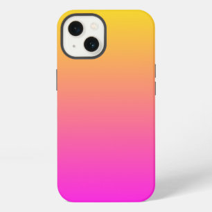 Moderne Levendige Magenta Gele Gradiënt iPhone 13 Hoesje