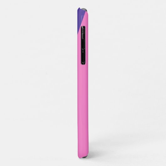 Moderne levendige munt paarse & roze geometrisch Case-Mate iPhone case (Achterkant/links)