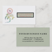 Moderne levendige Waterverf Bohemian Dreamcatcher Visitekaartje (Voorkant / Achterkant)