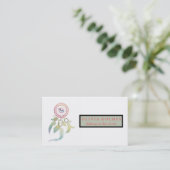 Moderne levendige Waterverf Bohemian Dreamcatcher Visitekaartje (Staand voorkant)