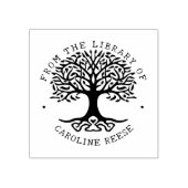 Moderne levensboom Van de bibliotheek van  Rubberstempel (Afrduk)