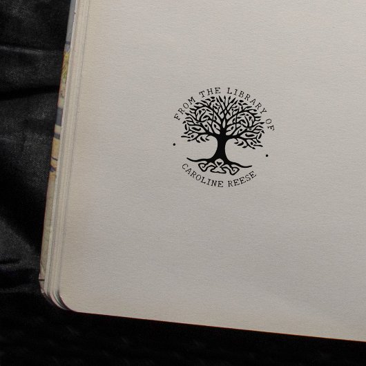 Moderne levensboom Van de bibliotheek van  Rubberstempel