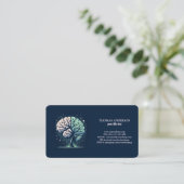 Moderne Levensboom Wellness Levenscoach Visitekaartje (Staand voorkant)