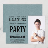 MODERNE LEVERANCIERINGSPARTIJINVITATIE AFSTUDEERDE KAART (Voorkant / Achterkant)