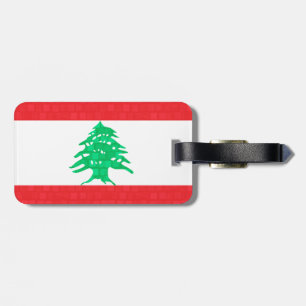 Moderne Libanese vlag Bagagelabel
