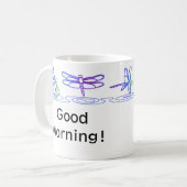 Moderne libel gepersonaliseerde mok (Voorkant links)