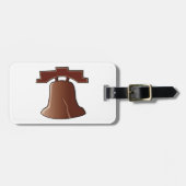 Moderne Liberty Bell Patriottisch Philadelphia-ico Bagagelabel (Voorkant horizontaal)
