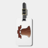 Moderne Liberty Bell Patriottisch Philadelphia-ico Bagagelabel (Voorkant verticaal)