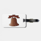Moderne Liberty Bell Patriottisch Philadelphia-ico Bagagelabel (Achterkant horizontaal)