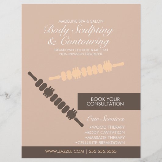 Moderne lichaamscontouring Lichaamssculptuur Massa Flyer (Voorkant)