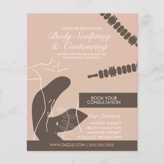 Moderne lichaamsmodellering Body Sculpting Massage Flyer (Voorkant)