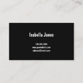 Moderne , licht-donkerbruine glitternagels visitekaartje (Achterkant)