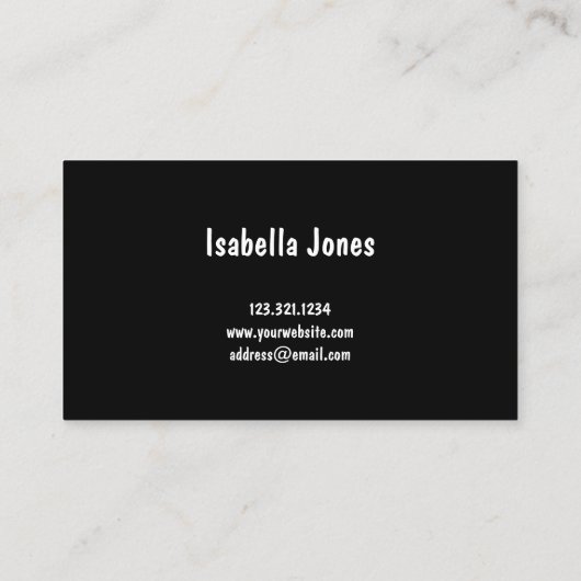 Moderne , licht-donkerbruine glitternagels visitekaartje (Achterkant)