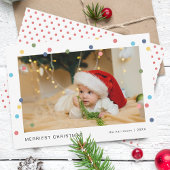 Moderne Licht Foto Plat Kerstkaart