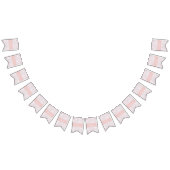 Moderne Licht Roze Bokeh Aangepaste Naam Bunting B Vlaggetjes (Alle)