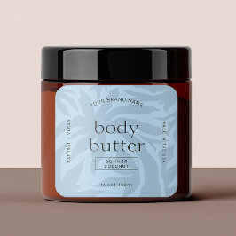 Moderne Lichtblauwe Body Lotion Vierkant Product L Vierkante Sticker