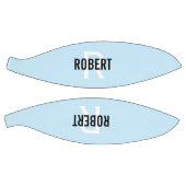 Moderne lichtblauwe monogram, basketbal (Panelen)