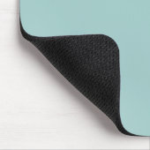 Moderne lichtblauwe monogram beginletters geperson muismat (Hoek)