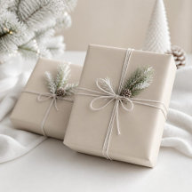 Moderne lichte beige inpakpapierrol