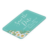 Moderne lichte Blauwgroen en Witte Dagen sparen de Magneet (Linkerzijde)