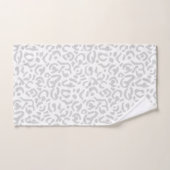 Moderne lichte grijze luipaard — Dierafdrukken Bad Handdoek (Handdoek)