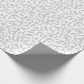 Moderne lichte grijze luipaard — Dierafdrukken Cadeaupapier (Hoek)