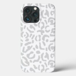 Moderne lichte grijze luipaard — Dierafdrukken Case-Mate iPhone Case
