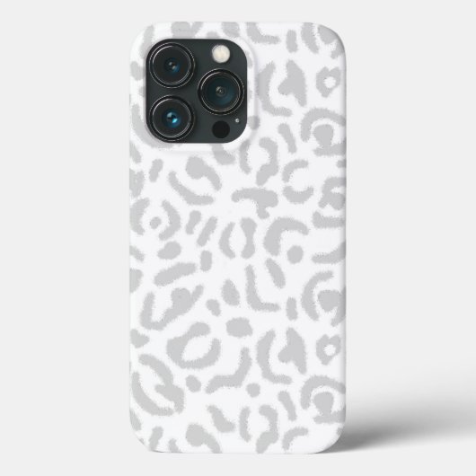 Moderne lichte grijze luipaard — Dierafdrukken Case-Mate iPhone Case (Achterkant)