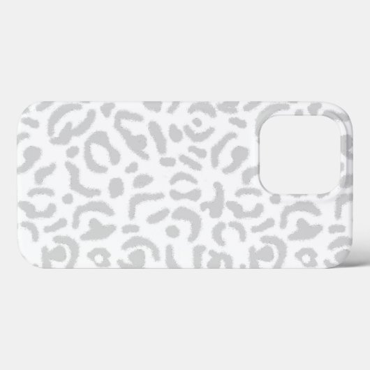Moderne lichte grijze luipaard — Dierafdrukken Case-Mate iPhone Case (Achterkant (horizontaal))
