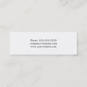 Moderne lichte grijze roze Abstracte patroonopname Mini Visitekaartje (Achterkant)