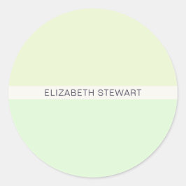 Moderne lichte groene envelopzegels ronde sticker