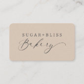 Moderne, lichte, handgeschreven schrijfbenodigdhed visitekaartje (Voorkant)