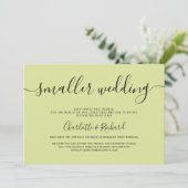 Moderne lichte kalk, kleinere trouwfoto aankondiging (Staand voorkant)