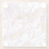 Moderne lichte Paarse, witte en goudmarmer Glazen Onderzetter (Achterkant)