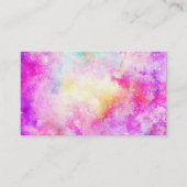 Moderne lichte pastelnevel waterverf yoga visitekaartje (Achterkant)