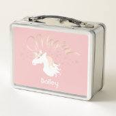 Moderne lichte Roos roze witte sinicorn (Achterkant)