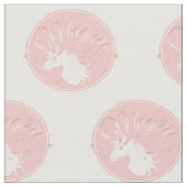 Moderne lichte Roos roze witte sinicorn Stof (Close Up)